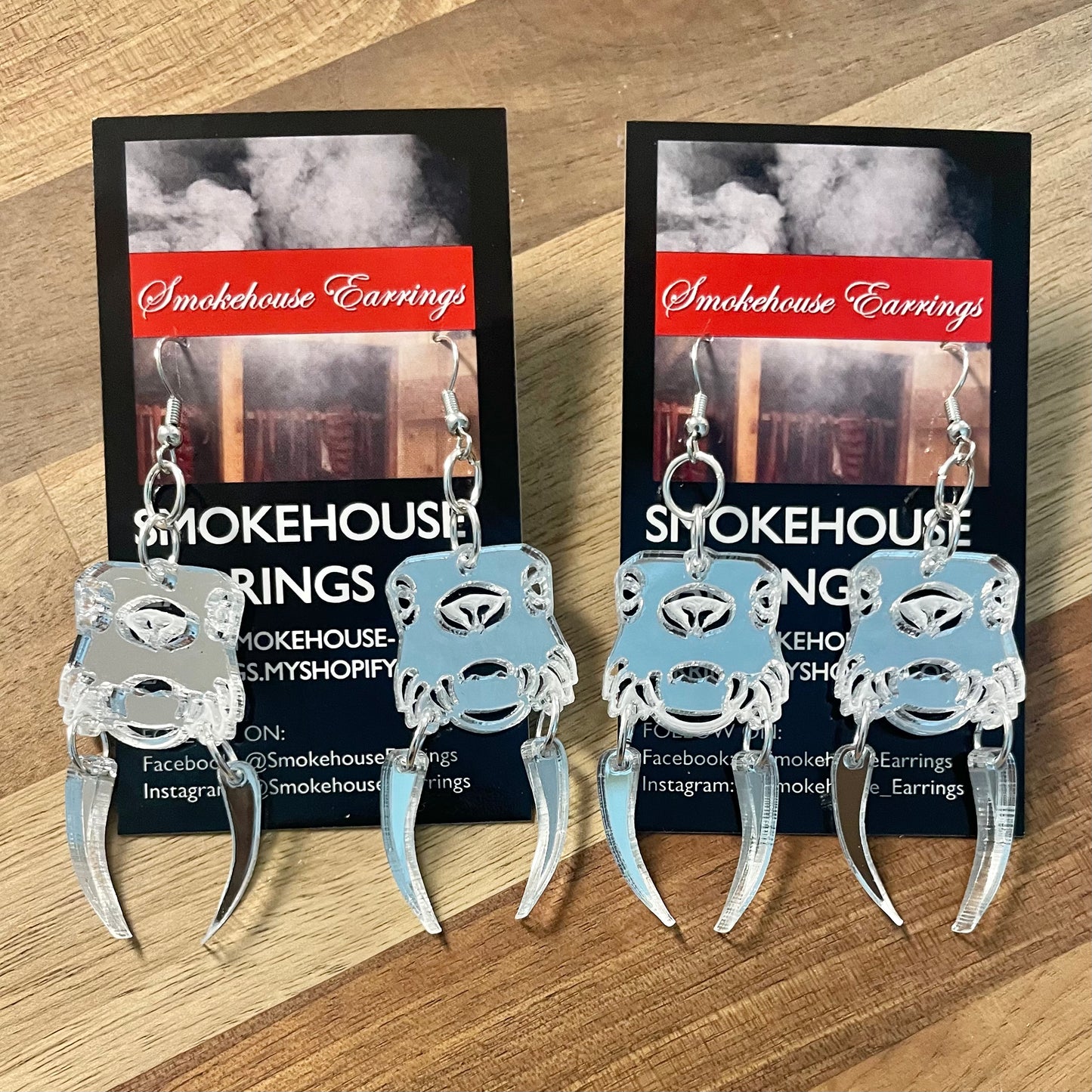 Walrus Acrylic Smokehouse Earrings