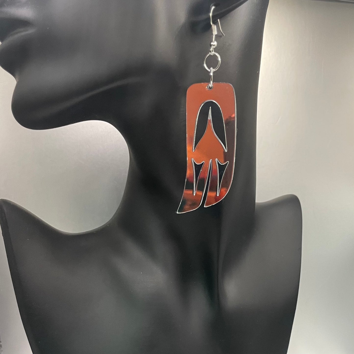 Iridescent Acrylic Raven Wing Smokehouse Earrings