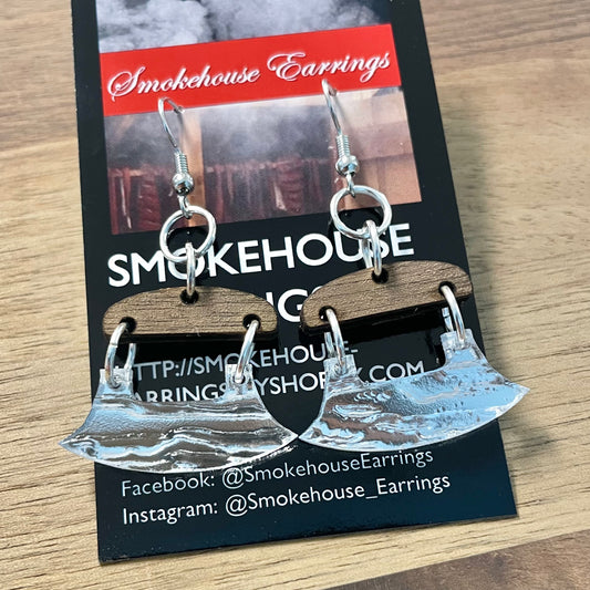 Rustic Ulu Smokehouse Earrings